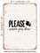 DECORATIVE METAL SIGN - Please Remove Your Shoes - Vintage Rusty Look